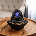 Nature Spring Nature Spring LED Rock and Glass Ball Water Fountain 550746LGL